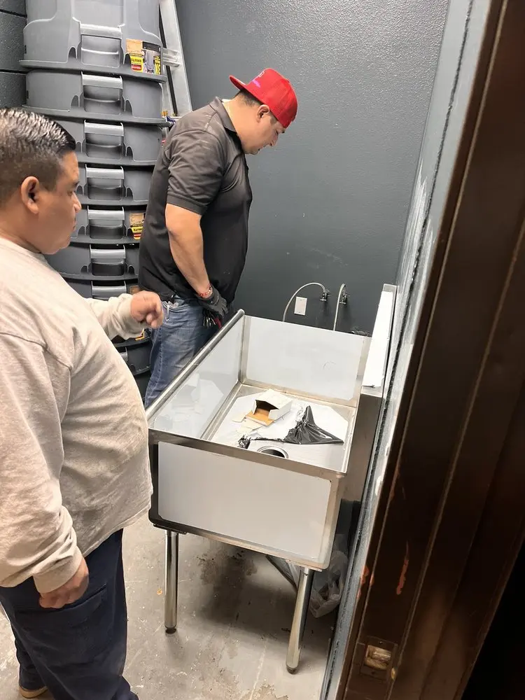 Commercial plumbing and sink installation in Hilltown